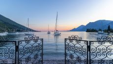 beach entrance twilight at Val di Sogno