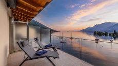 sunset balcony view at Val di Sogno