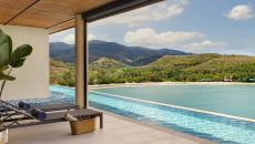 Four Bedroom Cliff Retreat View From Pool at Six Senses La Sagesse