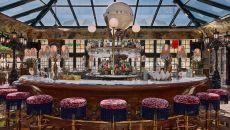 indoor bar at The Lafayette Hotel and Club