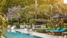 GHB Pool Side View at Grand Hyatt Barcelona