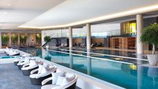 Indoor pool lounge at Interalpen Hotel Tyrol