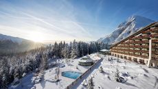 Winter exterior at Interalpen Hotel Tyrol