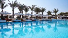 pool evening at Nikki Beach Resort and Spa Santorini