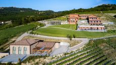 Cd L Exterior Drone at Casa di Langa