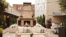 Frannie and The Fox Courtyard at Emeline