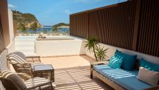 jr suite private pool sea view 2 at Cala San Miguel Hotel Ibiza