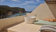 jr suite with bath and view at Cala San Miguel Hotel Ibiza