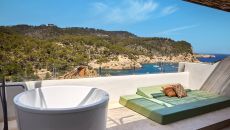 jr suite with bath sea view 2 at Cala San Miguel Hotel Ibiza