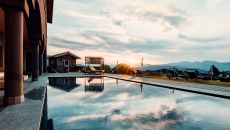 outdoor pool at SOLEA DOLOMITI