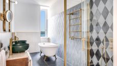 Room Junior suite bathroom with view at Mediterraneo Sorrento