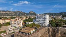 Hotel Mediterraneo overview from the sea. at Mediterraneo Sorrento