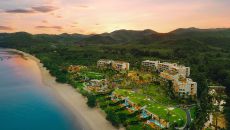 Villas Birdeye View Twighlight at Anantara Koh Yao Yai