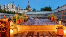 toue relais de chambord soir at Relais de Chambord