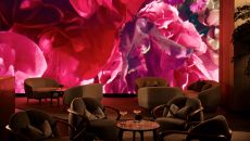 Lobby Thomas Hilland Digital Art Wall at COMO Metropolitan Singapore