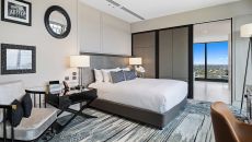 Presidential Suite bedroom 1 at Sofitel Adelaide