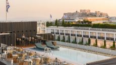 Mappemonde Rooftop Restaurant, Bar Lounge at Athens Capital Hotel M Gallery Collection