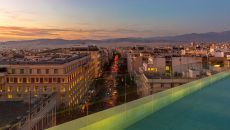 Mappemonde Rooftop Restaurant, Bar Lounge at Athens Capital Hotel M Gallery Collection