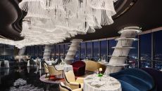 120F Heavenly Jin Restaurant Dining Area Dinner at J Hotel Shanghai Tower