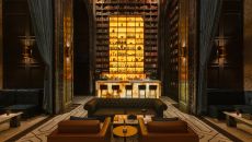 blue cigar lounge at Raffles Doha