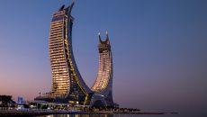 facade at Raffles Doha