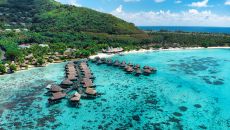 See more information about Sofitel Kia Ora Moorea Beach Resort aerial overview at Sofitel Kia Ora Moorea Beach Resort
