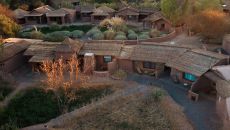 our habitas atacama property drone at Our Habitas Atacama