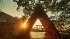 ourhabitas bacalar commonspace yoga shala at Our Habitas Bacalar