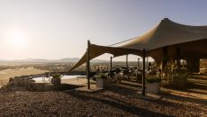commonspace restaurant pool at Our Habitas Namibia