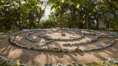 AUSOB grounds labyrinth 503 at Miraval Austin