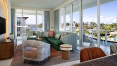 7 Harbor Villa Suite Corner Living Room at Pier Sixty Six