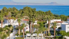 13 panoramic view of the beautiful confetti pool at Caramel A Grecotel Resort to Live