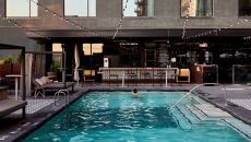 Hotel Van Zandt Pool Deck at Hotel Van Zandt