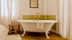 Grand Room Bathtub at The Agora Hotel Lefkara