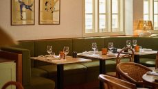 Indoor restaurant at The Agora Hotel Lefkara