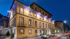 Hotel Building Night at The Plein Hotel