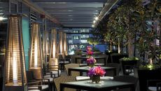 Terrace Set Up Lounge Night at Hyatt Vancouver Downtown Alberni