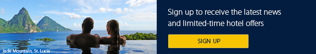 Newsletter banner. Sign up to receive the latest news and limited-time hotel offers. Click here for more information